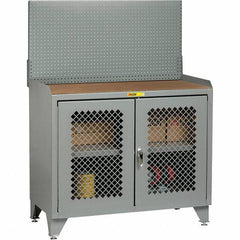 Little Giant - Stationary Workstations Type: Security Workstation Width (Inch): 36 - Apex Tool & Supply