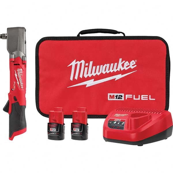 Milwaukee Tool - Cordless Impact Wrenches & Ratchets Voltage: 12.0 Drive Size (Inch): 1/2 - Apex Tool & Supply