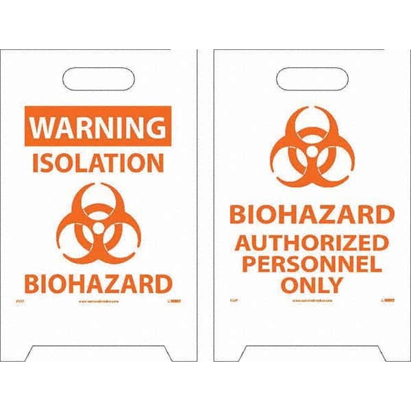 NMC - Cone & A Frame Floor Signs Shape: A-Frame Type: Hazardous Materials - Apex Tool & Supply