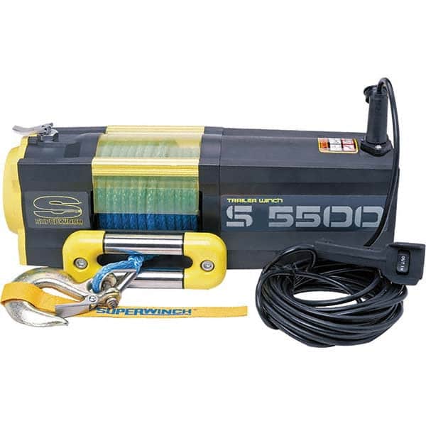 Superwinch - Automotive Winches Type: DC Electric Winch Pull Capacity (Lb.): 5,500 (Pounds) - Apex Tool & Supply