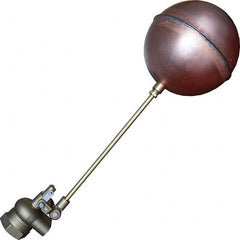 Control Devices - Float Valves Type: Mechanical Style: Angle Pattern-Single Seat - Apex Tool & Supply