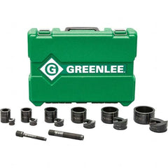 Greenlee - Punch & Driver Kits Tool Type: Knockout Set Punch Shape: Round - Apex Tool & Supply