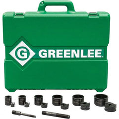 Greenlee - Punch & Driver Kits Tool Type: Knockout Set Punch Shape: Round - Apex Tool & Supply