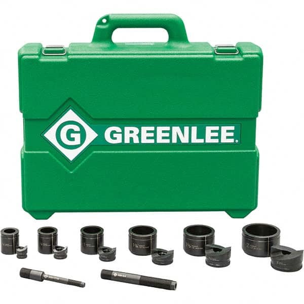 Greenlee - Punch & Driver Kits Tool Type: Knockout Set Punch Shape: Round - Apex Tool & Supply