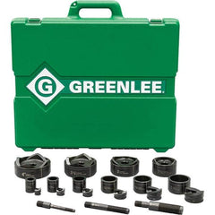 Greenlee - Punch & Driver Kits Tool Type: Knockout Set Punch Shape: Round - Apex Tool & Supply