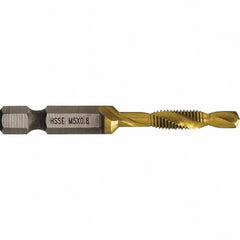 Greenlee - Combination Drill & Tap Sets Minimum Thread Size (mm): M5x0.80 Maximum Thread Size (mm): M5x0.80 - Apex Tool & Supply