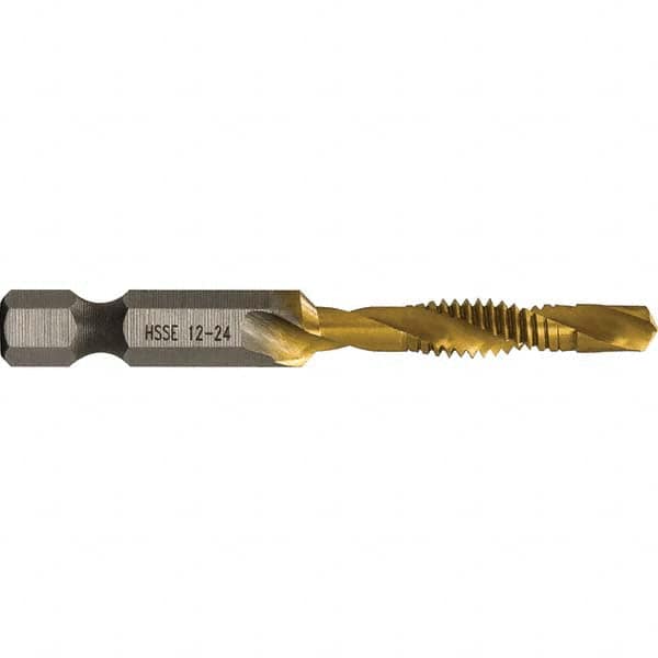 Greenlee - Combination Drill & Tap Sets Minimum Thread Size (Inch): #12-24 Maximum Thread Size (mm): M6x1.00 - Apex Tool & Supply