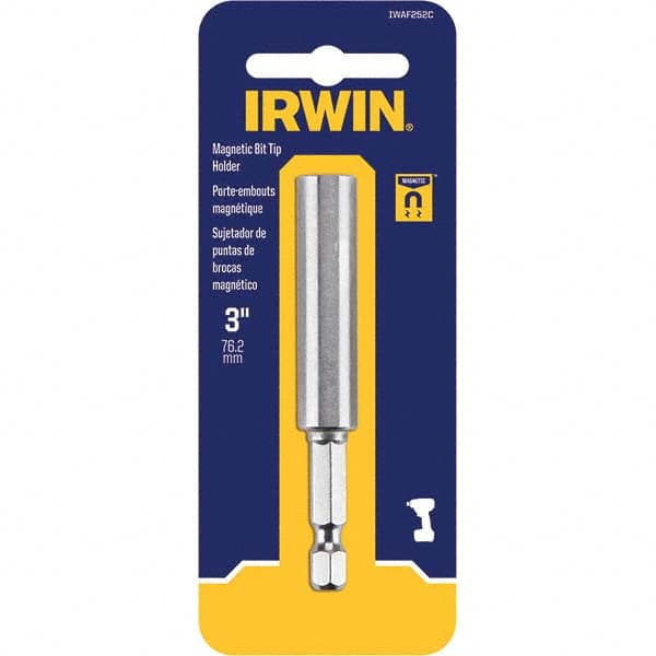 Irwin - Power & Impact Screwdriver Bits & Holders Bit Type: Magnetic Bit Holder Hex Size (Inch): 1/4 - Apex Tool & Supply