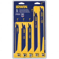 Irwin - Reciprocating Saw Blade Sets Blade Material: Bi-Metal Minimum Blade Length (Inch): 6 - Apex Tool & Supply