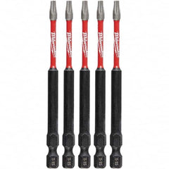 Milwaukee Tool - Power & Impact Screwdriver Bits & Holders Bit Type: Torx Torx Size: T15 - Apex Tool & Supply