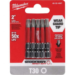 Milwaukee Tool - 1/4" Hex T30 Torx Impact Ready Bit - Apex Tool & Supply