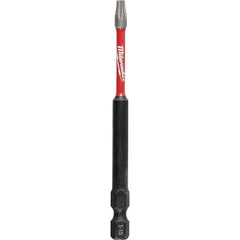 Milwaukee Tool - 1/4" Hex T15 Torx Impact Ready Bit - Apex Tool & Supply