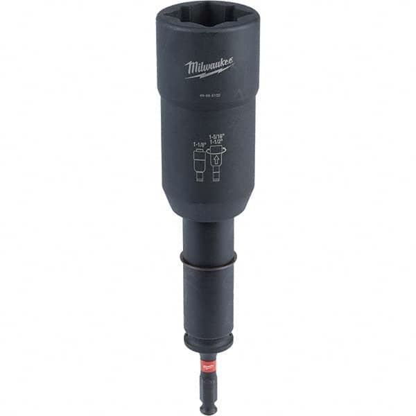 Milwaukee Tool - 7/16" Hex 1/2" Lineman's Utility Socket for Standard Hex/Socket Screws - Apex Tool & Supply