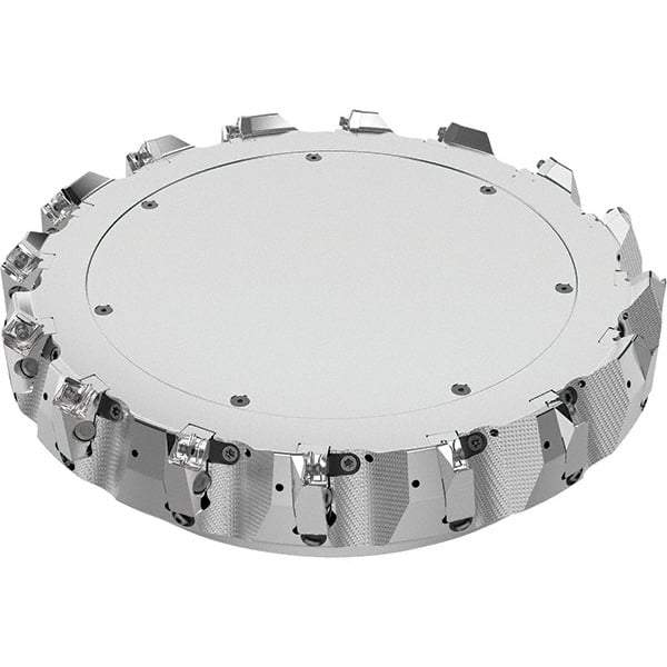 Seco - 315mm Cut Diam, 60mm Arbor Hole, 6mm Max Depth of Cut, 48° Indexable Chamfer & Angle Face Mill - 16 Inserts, SN.. Insert, Right Hand Cut, 16 Flutes, Through Coolant, Series R220.54 - Apex Tool & Supply