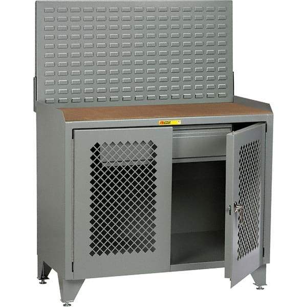 Little Giant - Stationary Workstations Type: Security Workstation Width (Inch): 48 - Apex Tool & Supply