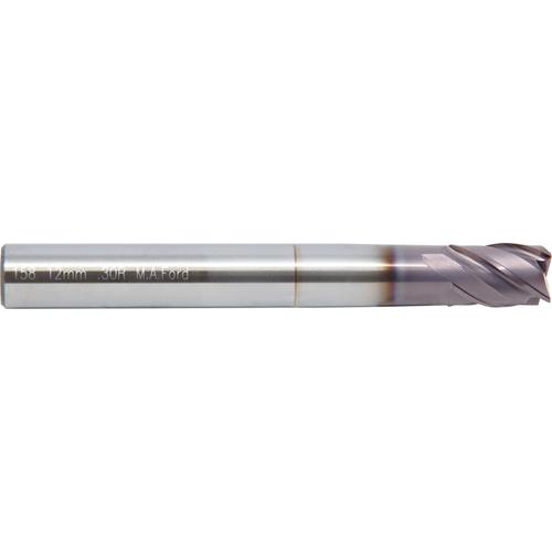 6 mm Dia. × 6 mm Shank × 9 mm DOC × 75 mm OAL, Carbide, ALtima® 52, 4 Flute, Straight, Corner Radius, Solid End Mill - Exact Industrial Supply