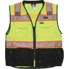 MCR Safety - High Visibility Vests Vest Style: Surveyor's Vest Type: Hi Visibility - Apex Tool & Supply