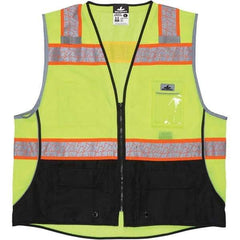 MCR Safety - High Visibility Vests Vest Style: Surveyor's Vest Type: Hi Visibility - Apex Tool & Supply
