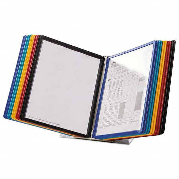 DURABLE - Desktop File Organizers Type: 20-Panel Desk Top Organizer Color: Gray - Apex Tool & Supply