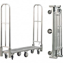 New Age Industrial - 1,500 Lb Capacity Aluminum Folding Utility Cart - Apex Tool & Supply