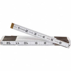 Keson - Folding Rules Overall Length (Feet): 6.00 Graduation (Inch): 1/16 - Apex Tool & Supply