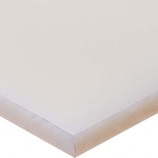 USA Sealing - 2' x 1" x 1/8" Semi-Clear White Polypropylene Rectangular Bar - Apex Tool & Supply