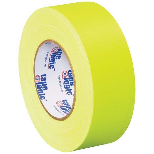 Tape Logic - Pack of (3) 50 Yd Rolls 2" x 11 mil Fluorescent Yellow Rubber Gaffers Tape - Apex Tool & Supply