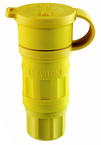 15 Amp; 125 Volt; NEMA 5-15R; 2P; 3W; Connector; Straight Blade; Industrial Grade; Grounding; Wetguard - Yellow - Apex Tool & Supply