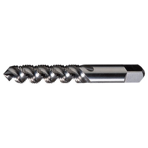 M8x1.25 3 Flute D5 HSS High Helix Plug Chamfer General Purpose High-Spiral Tap- TiCN - Exact Industrial Supply
