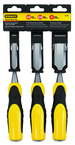 STANLEY® 3 Piece Bi-Material Short Blade Wood Chisel Set - Apex Tool & Supply