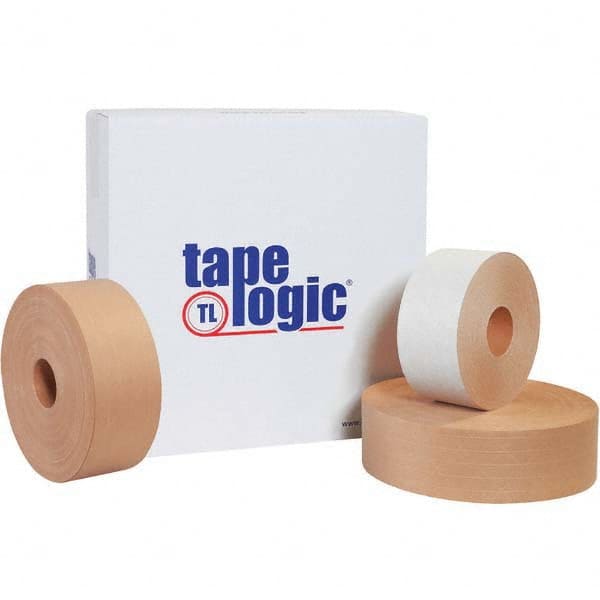 Tape Logic - Pack of (10) 450' Rolls 3" White Water Activated Adhesive Packaging Tape - Apex Tool & Supply