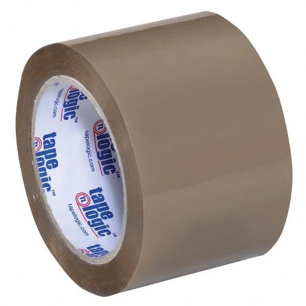 Tape Logic - Pack of (6) 55 Yd Rolls 3" Tan Acrylic Adhesive Packaging Tape - Apex Tool & Supply