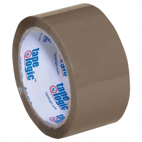 Tape Logic - Pack of (6) 55 Yd Rolls 2" Tan Acrylic Adhesive Packaging Tape - Apex Tool & Supply
