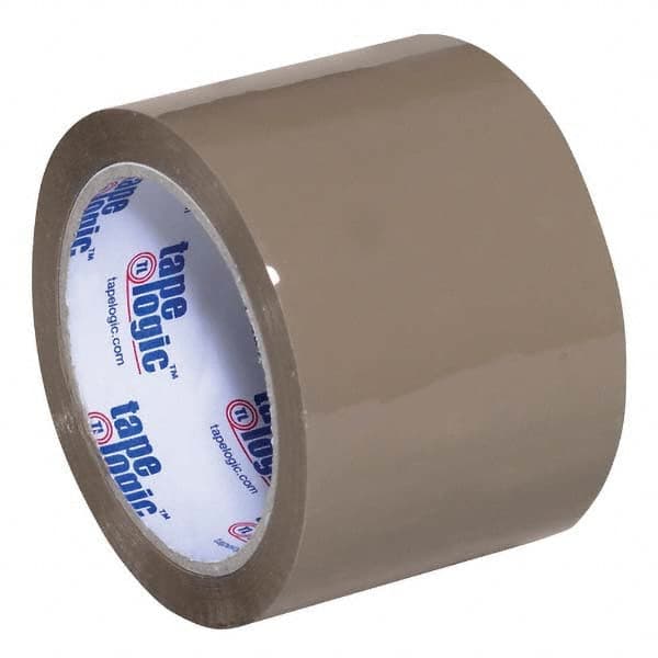 Tape Logic - Pack of (6) 55 Yd Rolls 3" Tan Acrylic Adhesive Packaging Tape - Apex Tool & Supply