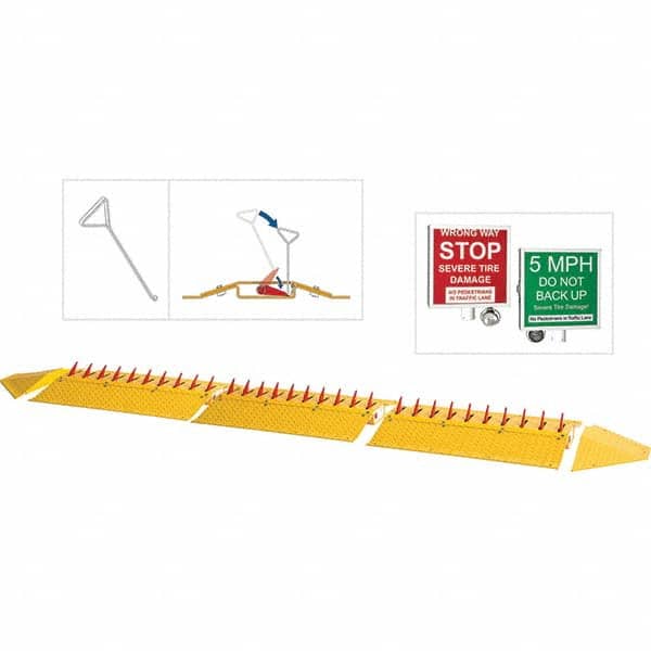 TAPCO - Speed Bumps, Parking Curbs & Accessories Type: Traffic Spikes Length (Inch): 31 - Apex Tool & Supply