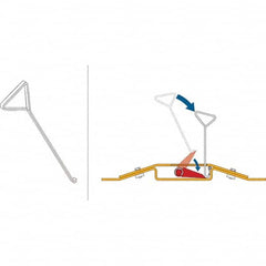 TAPCO - Speed Bumps, Parking Curbs & Accessories Type: Lock Down Tool Length (Inch): 27 - Apex Tool & Supply