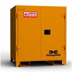 Strong Hold - Safety Cabinets Hazardous Chemical Type: Flammable and Combustible Liquids Color: Yellow - Apex Tool & Supply
