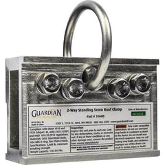 Guardian Fall Protection - Anchors, Grips & Straps Type: Standing Seam Roof Clamp Temporary or Permanent: Temporary - Apex Tool & Supply