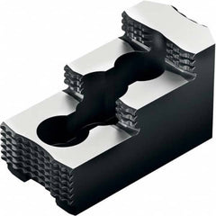 Schunk - 7" Max Chuck Diam 1/16" X 90° Serrated Hard Lathe Chuck Top Jaws - Apex Tool & Supply