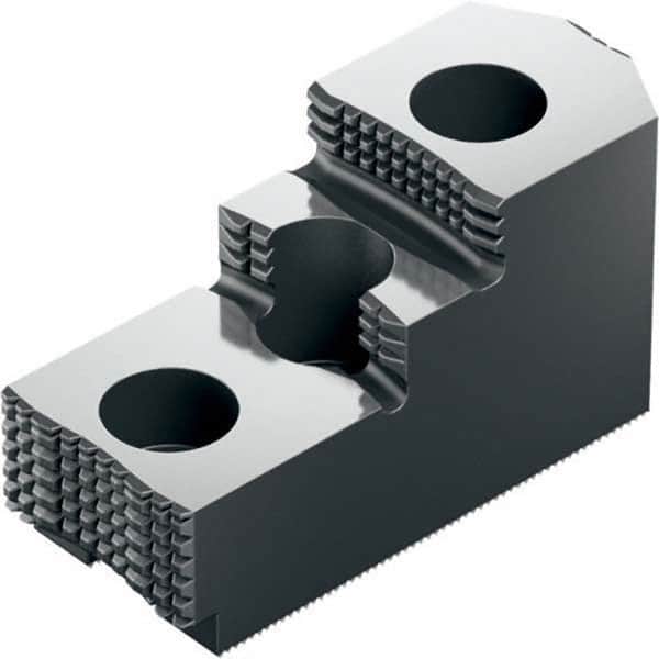 Schunk - 12" Max Chuck Diam 1.5mm x 60° Serrated Hard Lathe Chuck Top Jaws - Apex Tool & Supply