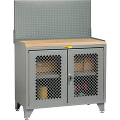 Little Giant - Stationary Workstations Type: Security Workstation Width (Inch): 48 - Apex Tool & Supply