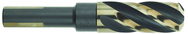 3/4" Dia. - 1-7/8 Flute Length - 4-5/16" OAL - 1/2 3-Flat Shank-HSS-118° Point Angle-Black & Gold-Series 1458 - Reduced Shank Core Drill; - Apex Tool & Supply