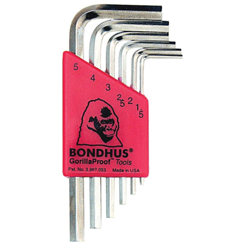 6PC HEX END L-WRENCH SET BRITEGUARD - Apex Tool & Supply