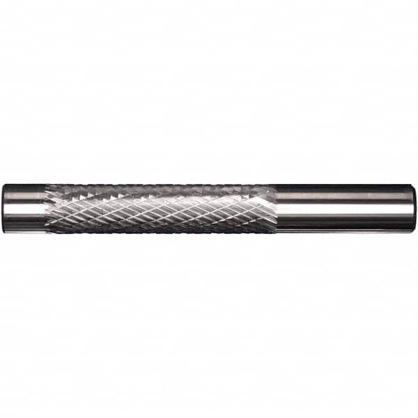 Precision Twist Drill - 1/4" Cut Diam, 1/4" Shank Diam, Carbide Double Cut Cylinder Burr with Pilot - Apex Tool & Supply