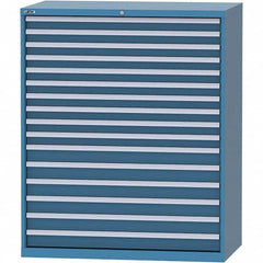 LISTA - 16 Drawer, 216 Compartment Bright Blue Steel Modular Storage Cabinet - Apex Tool & Supply