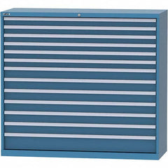 LISTA - 13 Drawer, 84 Compartment Bright Blue Steel Modular Storage Cabinet - Apex Tool & Supply