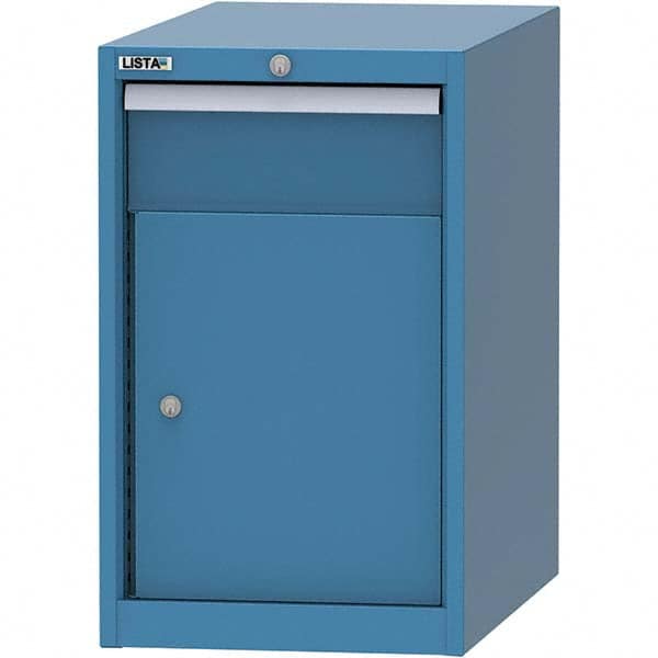 LISTA - 1 Drawer, 45 Compartment Bright Blue Steel Modular Storage Cabinet - Apex Tool & Supply