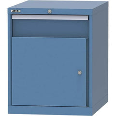 LISTA - 1 Drawer, 99 Compartment Bright Blue Steel Modular Storage Cabinet - Apex Tool & Supply