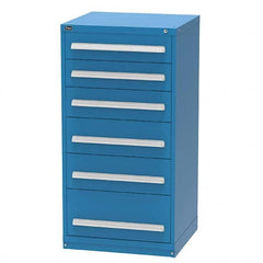 Vidmar - 6 Drawer Bright Blue Steel Modular Storage Cabinet - Apex Tool & Supply