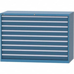 LISTA - 9 Drawer, 84 Compartment Red Steel Modular Storage Cabinet - Apex Tool & Supply